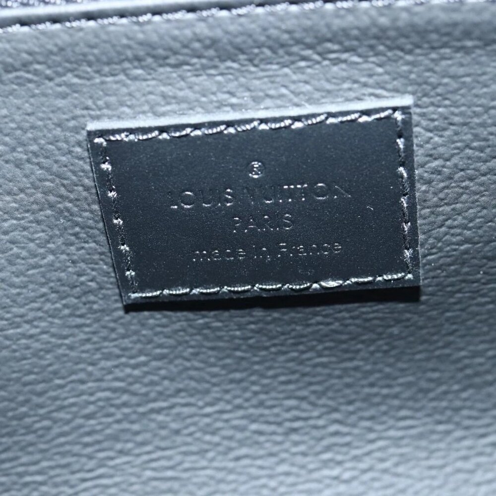 LOUIS VUITTON Monogram Eclipse Reverse Dopp Kit Bag Turquoise M11482 Auth 89... - Picture 9 of 16